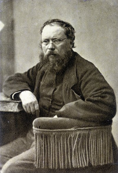 皮埃尔·约瑟夫·蒲鲁东 (1809 - 1865)。 法国社会主义理论家，无政府主义的先驱。 作者 法国摄影师