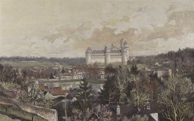 Pierrefonds，从岩石采取的全视图 作者 法国摄影师