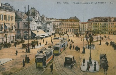 马塞纳广场和赌场，尼斯。明信片于1913年寄出。 作者 法国摄影师