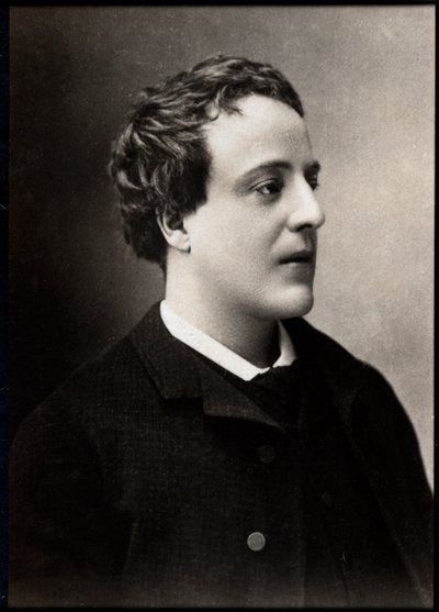 Adolphe Leon Willette（1857-1926），法国画家，插画家，漫画家和平版画家的肖像。 作者 法国摄影师