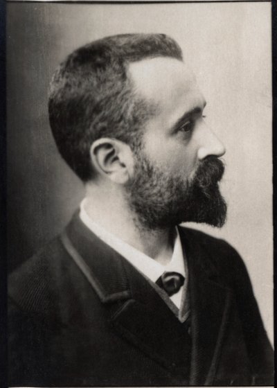 Alphonse Bertillon（1853-1914）的肖像，法国警察和生物识别研究员。 作者 法国摄影师
