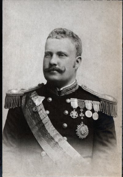 葡萄牙国王卡洛斯一世（1863-1908）的肖像。 作者 法国摄影师