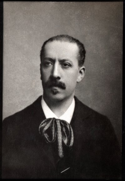 Charles Marie Jean Albert Widor（1844-1937）的肖像，法国风琴师，作曲家和老师。 作者 法国摄影师