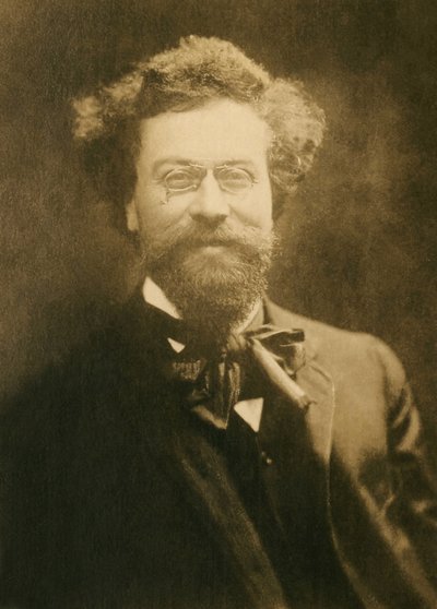 法国作曲家克劳德-特拉斯（1867-1923）的画像。 作者 法国摄影师