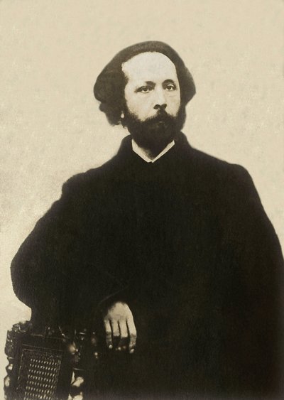 爱德华·拉洛（Edouard Lalo，1823-1892）的肖像，法国作曲家。 摄影，19 世纪后期，巴黎。 作者 法国摄影师