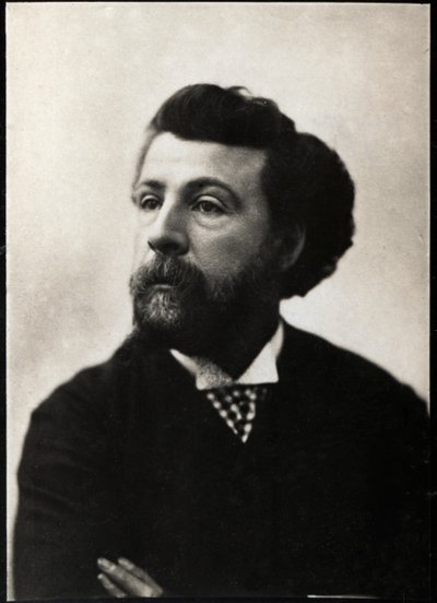 Edouard Pailleron（1834-1899）的肖像，法国诗人和剧作家。 作者 法国摄影师
