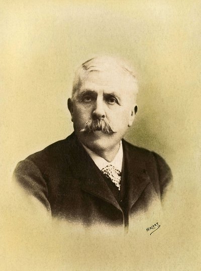 乔治-伯杰（1834-1910 年）肖像，土木工程师，法国政治家。 作者 法国摄影师
