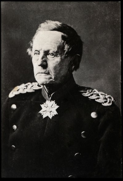 Moltke the Elder（1800-1891）的Helmuth Karl Bernhard的肖像，德国陆军元帅。 作者 法国摄影师