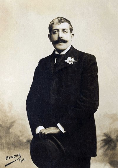 让·洛兰（Jean Lorrain，1855-1906 年）的肖像，法国作家。 作者 法国摄影师