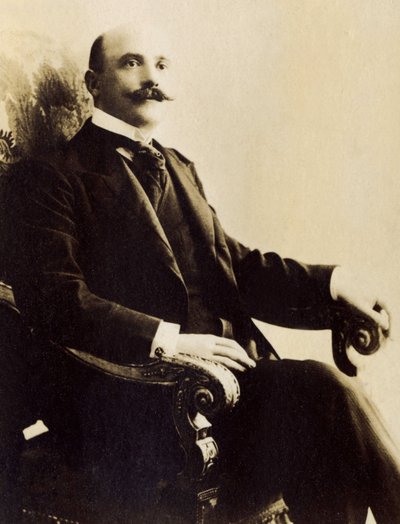 Joseph Caillaux (1836-1944) 的肖像，法国政治家。 作者 法国摄影师
