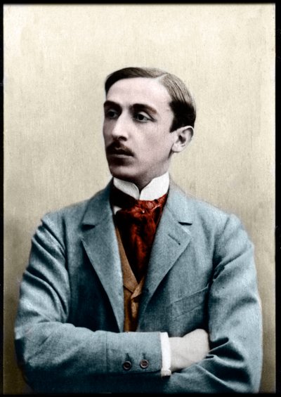 Maurice Barres（1862-1923）的肖像，法国小说家，记者和社会主义政治家。 作者 法国摄影师