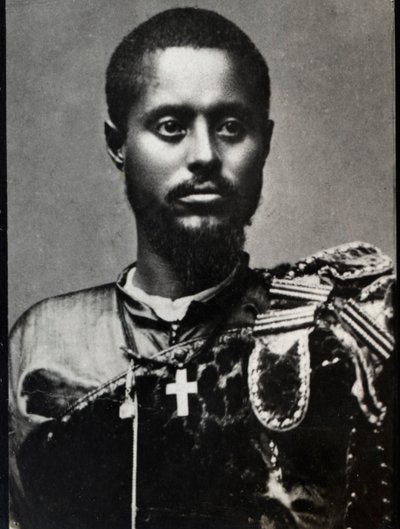 Ras Makonnen（1852-1906）的肖像，埃塞俄比亚哈勒尔省的将军和州长。 作者 法国摄影师