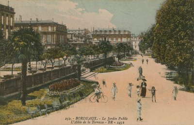 公共花园在波尔多，法国。明信片于1913年寄出。 作者 法国摄影师