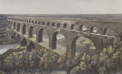 Remoulins，Roman Bridge-Aqueduct，位于Gardon之上 作者 法国摄影师
