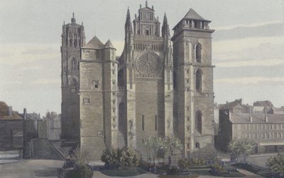 Rodez，Cathedrale，Facade O. 作者 法国摄影师