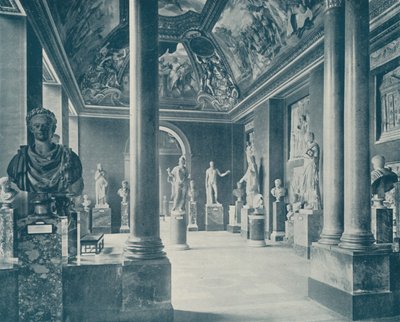 Room of the Seasons, Louvre Museum (b/w photo) 作者 法国摄影师