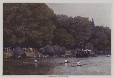 法国 Joinville-le-Pont 的马恩河赛艇锦标赛（彩色照片） 作者 法国摄影师