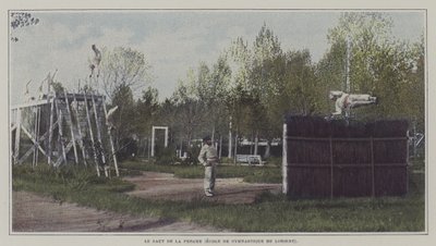 Sailors doing the pole vault at the Ecole de Gymnastique de Lorient, France (colour photo) 作者 法国摄影师