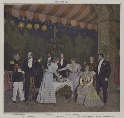 Scene from a production of Montjoye, by Octave Feuillet (colour photo) 作者 法国摄影师