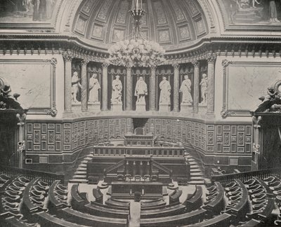 Senate Chamber, Palace of the Luxembourg (b/w photo) 作者 法国摄影师