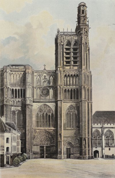 Sens，Cathedrale，Facade O. 作者 法国摄影师