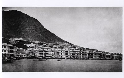 香港的Praya，来自J. Thompson的“中国及其居民的插图”，于1873年出版 作者 法国摄影师