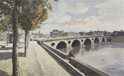 图卢兹，Pont-Neuf，在加龙河岸上的上游 作者 法国摄影师