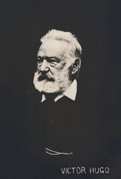 Victor Hugo, portrait (b/w photo) 作者 法国摄影师