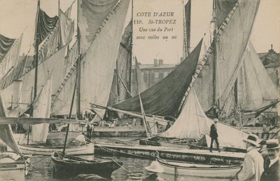 端口的看法与帆船的，圣特罗佩，彻特dAzur。明信片于1913年寄出。 作者 法国摄影师
