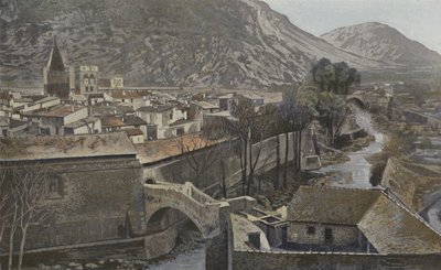 Villefranche-de-Conflent，一般视图 作者 法国摄影师