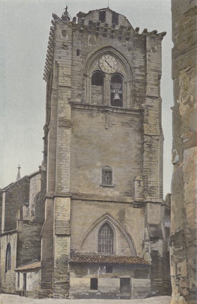 Villeneuve-les-Avignon，教堂，强化钟楼，今天钟楼（修复前） 作者 法国摄影师
