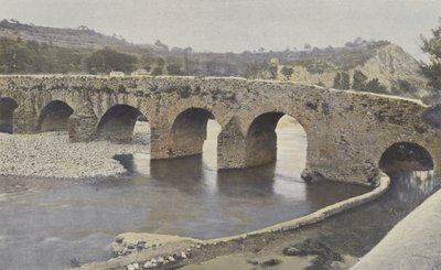 Viviers，罗马式桥梁，在Escoutay，上游视图 作者 法国摄影师