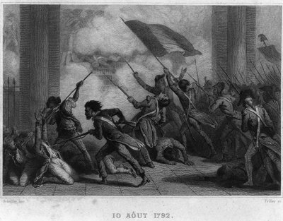 1792年8月10日（Chute de royauté）--载于梯也尔的《法国革命》。19世纪 作者 法语学校