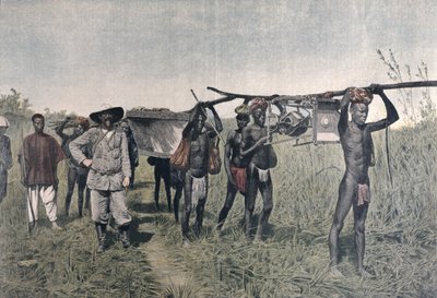 1899年Le Petit期刊上的1879年Marchand使命的车队 作者 法语学校