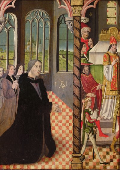 他的三个女儿的捐赠者和约阿希姆的供应，1485-95 作者 法语学校