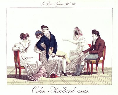 Colin-Maillard（Blind Mans Buff）游戏，电话：1810-20 作者 法语学校