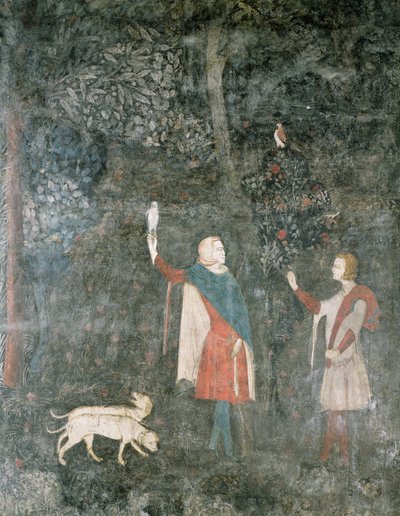 一位绅士霍金，来自雄鹿室，1343年 作者 法语学校