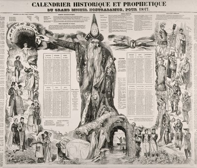 米歇尔·诺查拉德（诺查丹玛斯）（1503-66）1847年的历史和预言日历 作者 法语学校