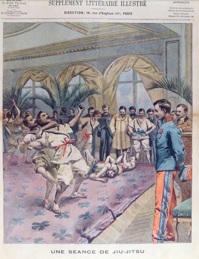 法国的柔术会议，1905年的小巴黎人的插图 作者 法语学校