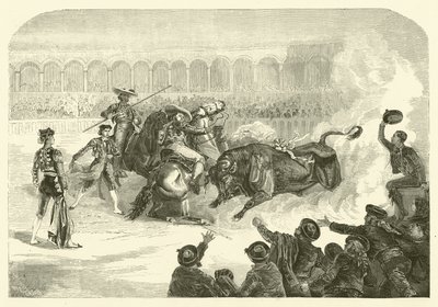 A bullfight in Madrid (engraving) 作者 法语学校