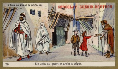 A corner of the Arab Quarter, Algiers (chromolitho) 作者 法语学校