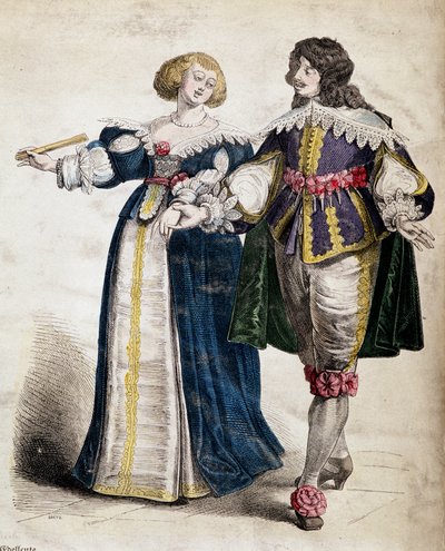 A couple of nobles, under Louis XIII 作者 法语学校
