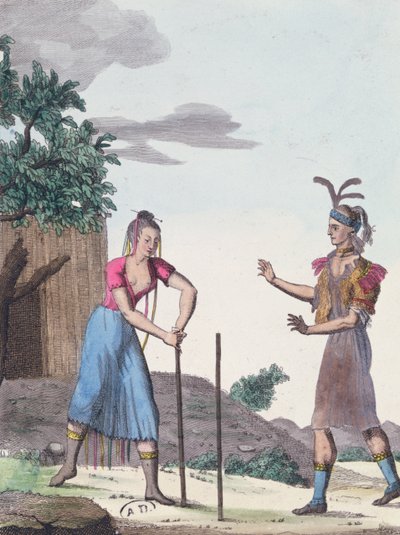 1811年，与印第安人的印第安人结婚仪式 作者 法语学校