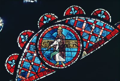 先知，北方玫瑰窗的细节，c.1223 作者 法语学校