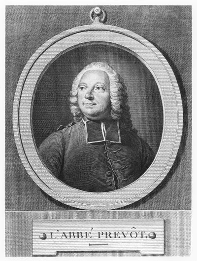 Abbé Prévost（雕刻）。 作者 法语学校
