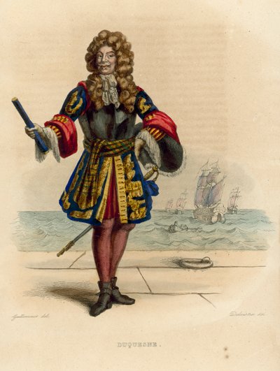 Abraham Duquesne（彩色雕刻） 作者 法语学校