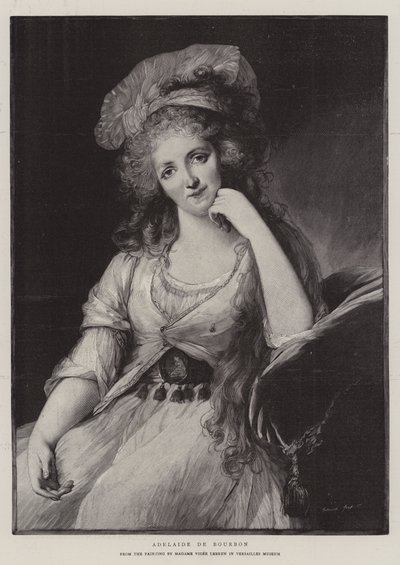 Adelaide de Bourbon (engraving) 作者 法语学校