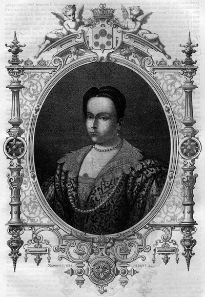 勃艮第的阿德莱德（931-999），洛泰尔（Lothaire）的遗孀（巴黎伯爵和法国公爵）和奥通一世大帝的第二任妻子。莫里斯-拉夏尔（Maurice Lachatre）的 "Histoire des Papes-Rois-Queen and Empereurs a travers les centuries "中的雕版画。 作者 法语学校