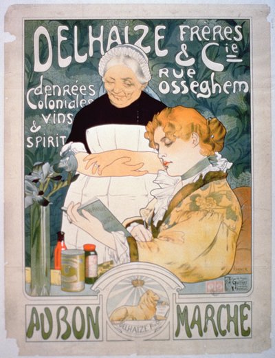 Bon Marche的Delhaize，Brothers and Co.广告 作者 French School