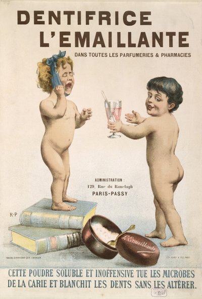 1892年，LEmaillante Dentifrice的广告 作者 法语学校